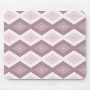 Rose quartz pink diamond pattern mouse mat