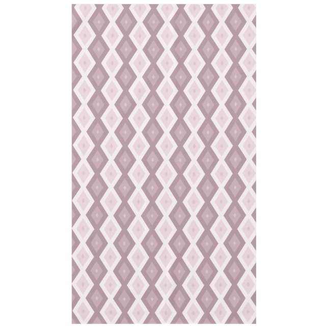 Rose quartz pink diamond pattern tablecloth (Front)
