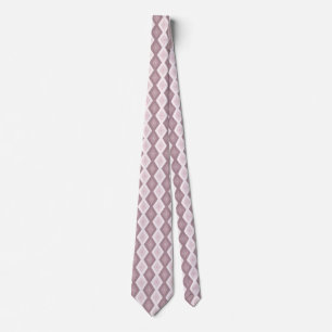 Rose quartz pink diamond pattern tie