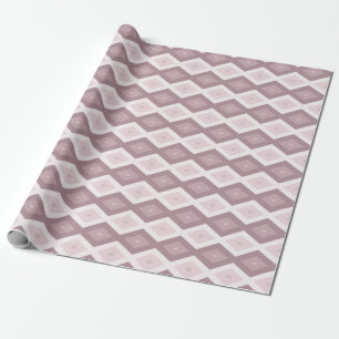 Rose quartz pink diamond pattern wrapping paper
