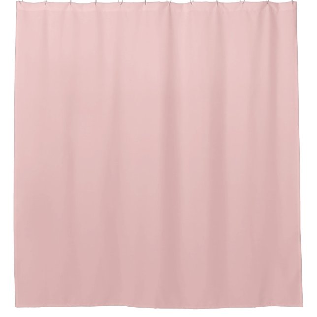 rose quartz pink solid colour bath curtain (Front)