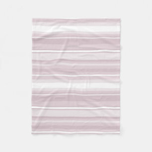 Rose quartz pink stripes fleece blanket