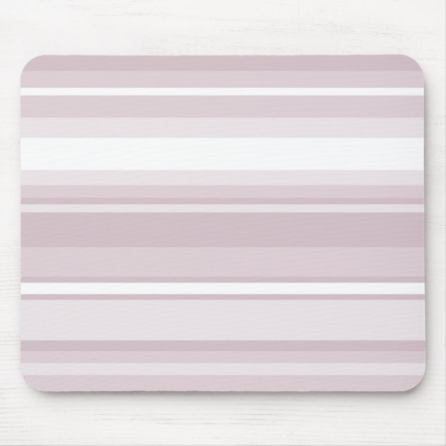 Rose quartz pink stripes mouse mat (Front)