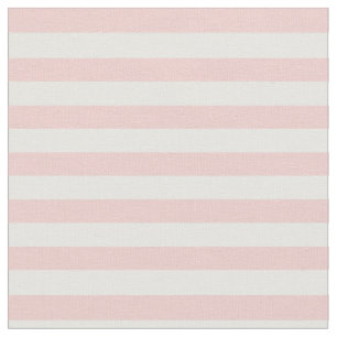 Rose Quartz Pink & White Striped Fabric