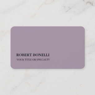 Rose Quartz Platinum Grey Stylish Minimalist Business Card