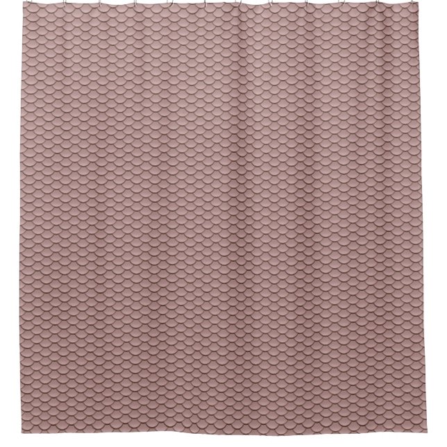Rose Quartz Scale Patterned Shower Curtain (Front)