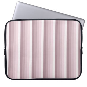 Rose quartz shadow stripes laptop sleeve