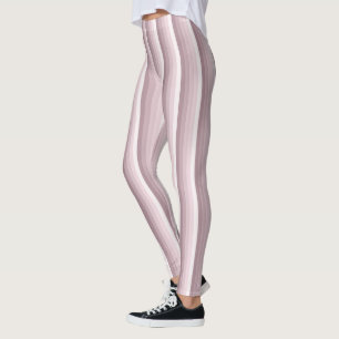 Rose quartz shadow stripes leggings