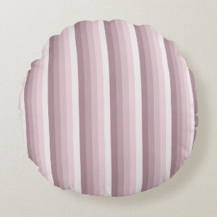 Rose quartz shadow stripes round cushion