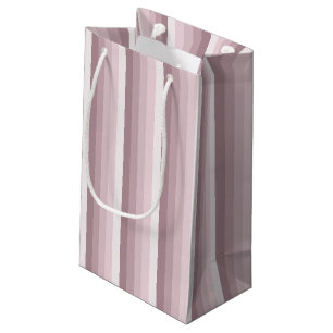 Rose quartz shadow stripes small gift bag