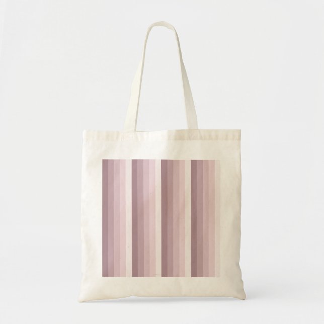 Rose quartz shadow stripes tote bag (Front)