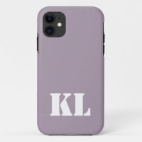 Rose Quartz Solid Colour Minimalist Monogram