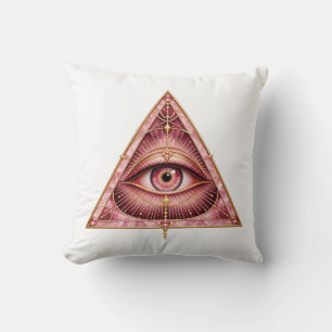 Rose Quartz Triangle Eye Cushion