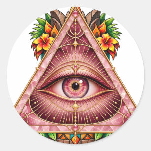 Rose Quartz Triangle Sticker