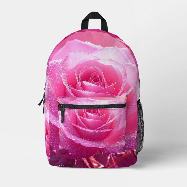 Rose Queen (pink magenta edition) Printed Backpack (Front)