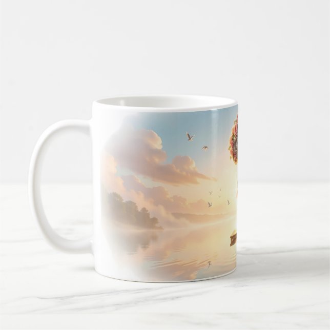 Rose Question Mark Guitarist Fairytale Mug (Left)