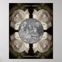 Rose Raindrop Frame Vintage Create Your Own Photo 