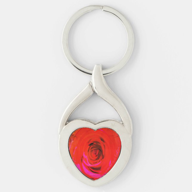 Rose Red 1974, Metal Keychain (Front)