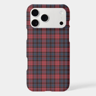 Rose Red Blue Black Plaid Tartan iPhone Case