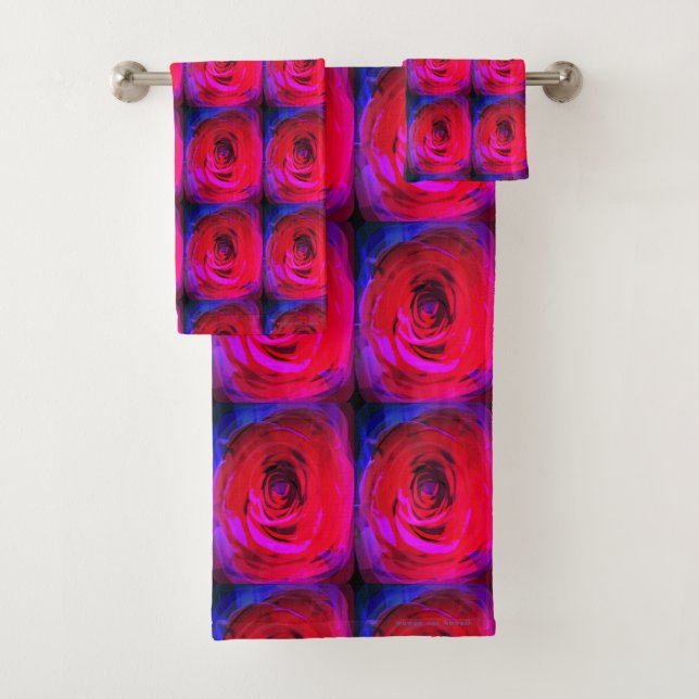 Rose Red Miami,  Bath Towel Set (Insitu)