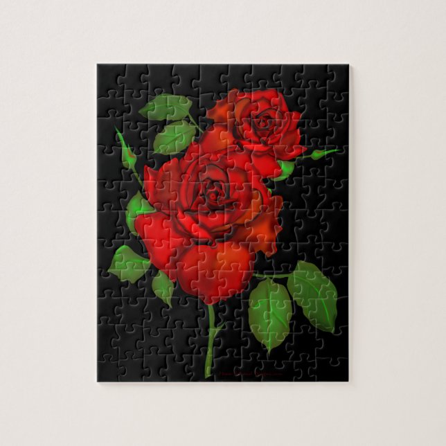Rose Red Puzzle (Vertical)