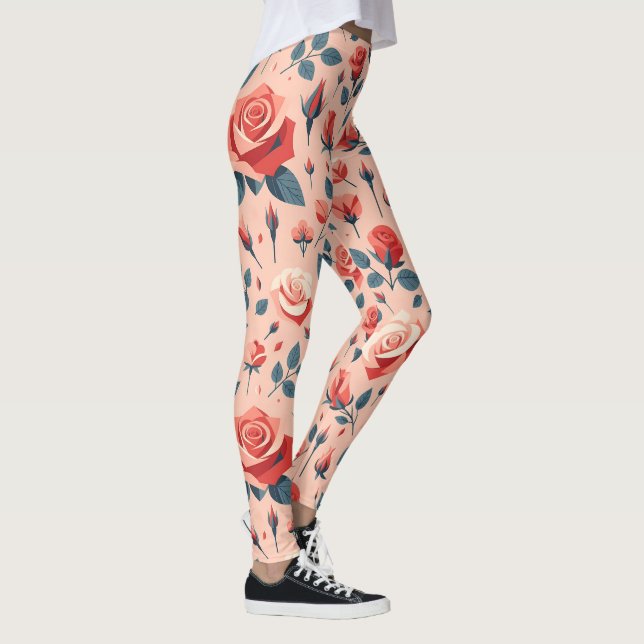 Rose Rhapsody Pattern Leggings (Right)