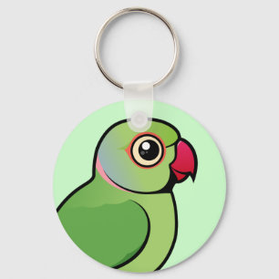 Rose-ringed Parakeet Key Ring