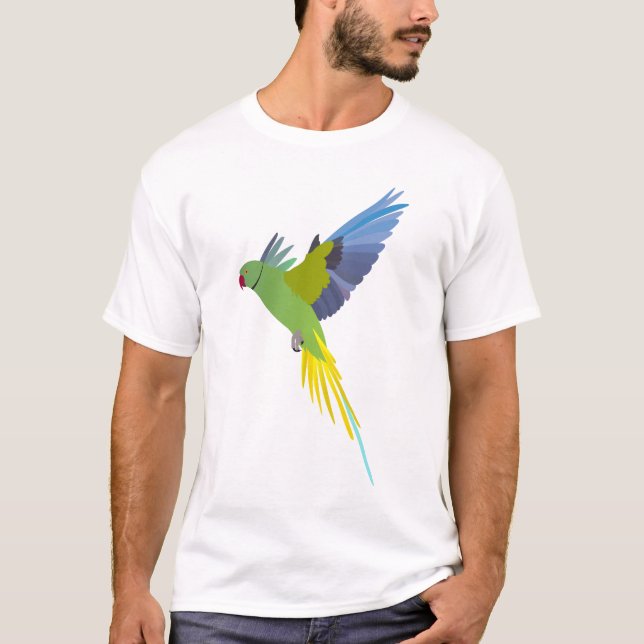 Rose ringed parakeet T-Shirt (Front)