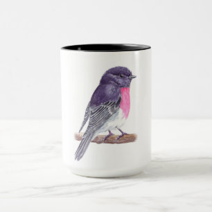 Rose robin mug