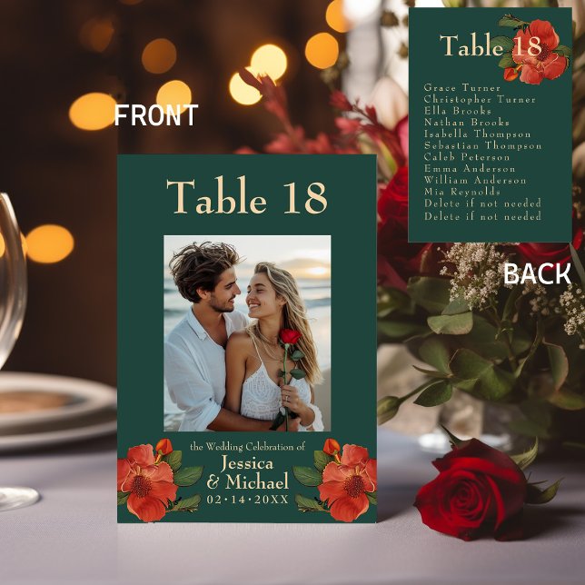 Rose Romance: Art Nouveau Splendour Table Number (Rose Romance: Art Nouveau Splendor collection. Please explore the rest of collection. )