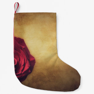 Rose rose bloom abstract romantic small christmas stocking