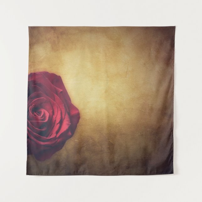 Rose rose bloom abstract romantic tapestry (Front)