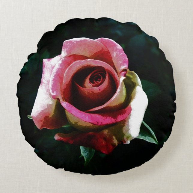 rose   round cushion (Front)