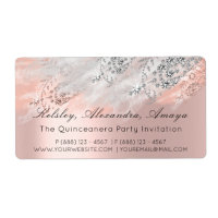 Rose RSVP Bridal Shower Sweet 16th Quinceanera