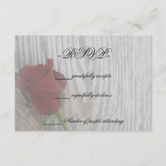Rose RSVP Card