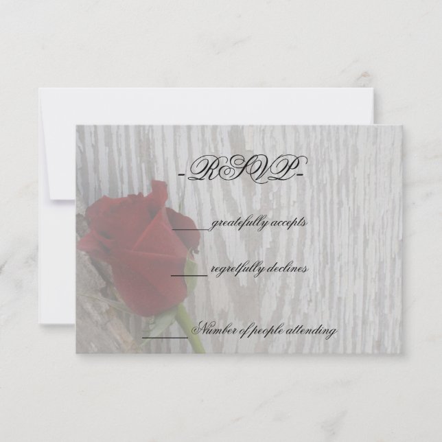 Rose RSVP Card (Front)