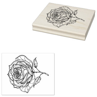 Rose Rubber Stamp