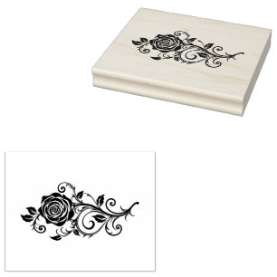 Rose Rubber Stamp