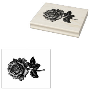 Rose Rubber Stamp