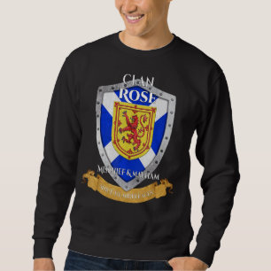 Rose Scottish Family Clan Scotland Shield Sweatshirt