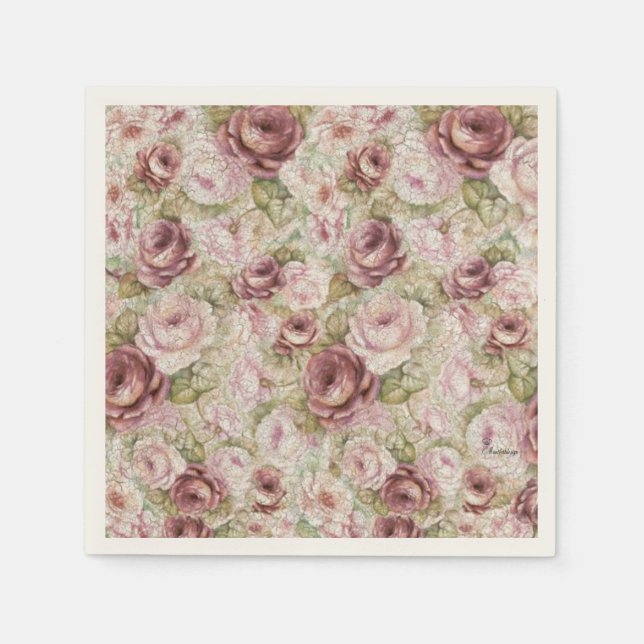 Rose Sea Napkin (Front)