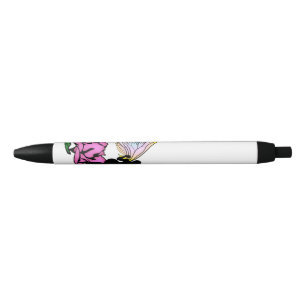 Rose Shadow Fairy Black Ink Pen