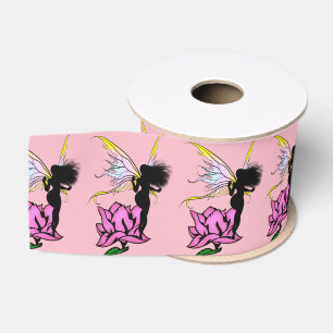 Rose Shadow Fairy Grosgrain Ribbon