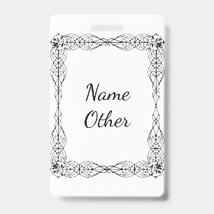 Rose Shadow Fairy ID Badge