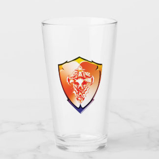 Rose Shield Drinkware Glass