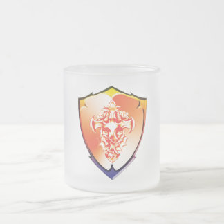 Rose Shield Glass Mug