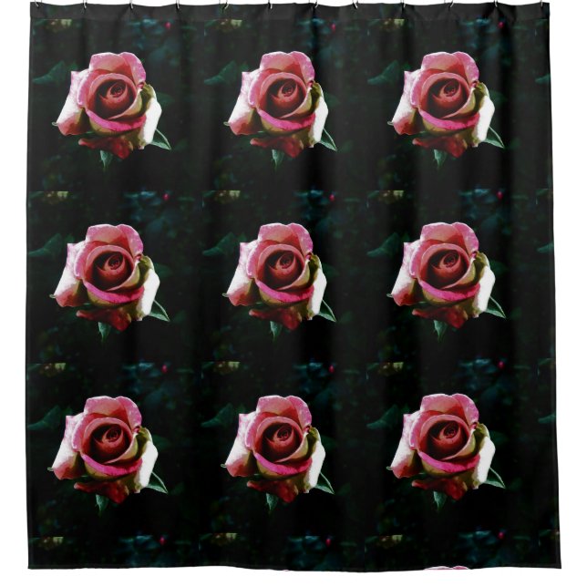 rose  shower curtain (Front)