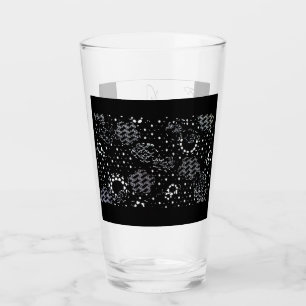 Rose Sketch and Starlight Silkscreen glassware Glass