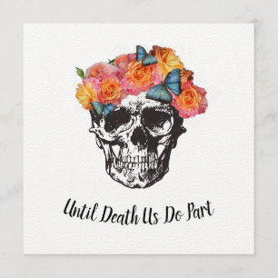 Rose Skull - Till Death Do Us Part Invitation