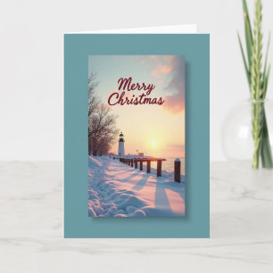Rose Sky Christmas Card
